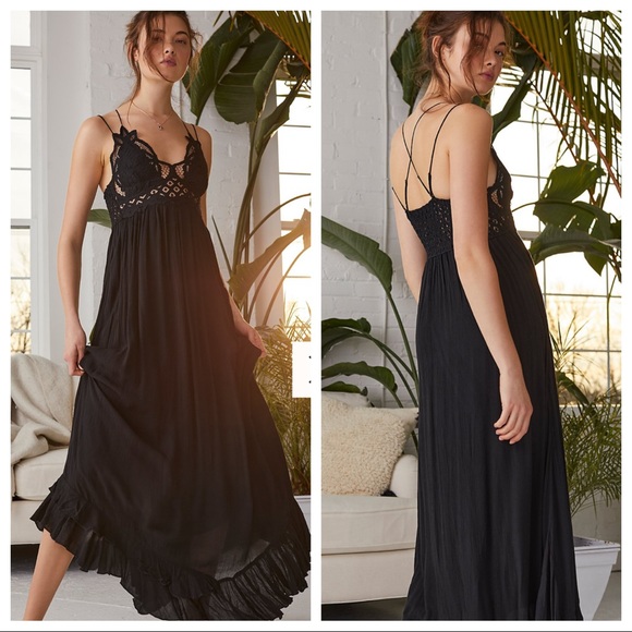 Free People Dresses & Skirts - Free People One Adella Maxi Slip Dress Size Small